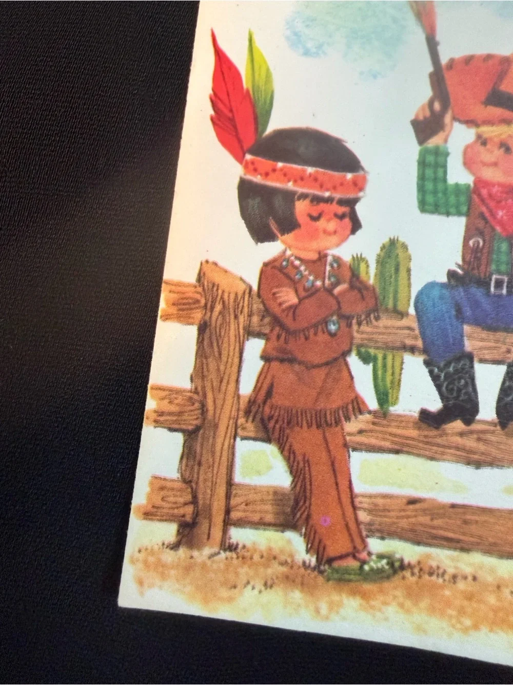 8 Vintage 1950s Western “It’s a Party Pardner” Vivid Color Cards